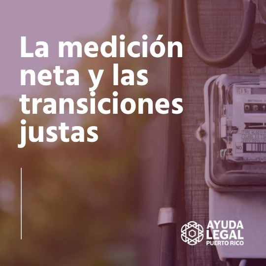 La medición neta y las transiciones justas